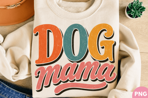 Embracing Retro Charm: The Dog Mama Retro Dog Lover T-shirt PNG for Modern Creators