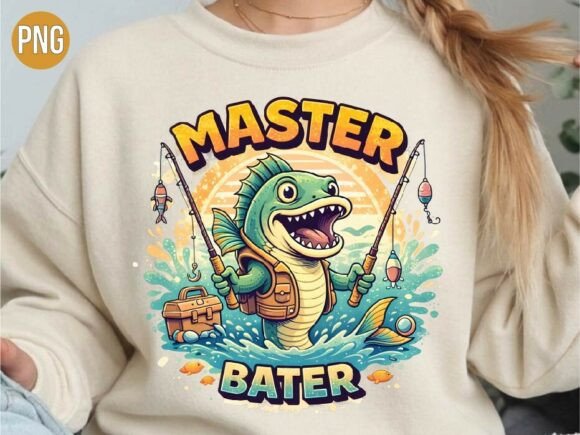 Funny Master Bater Fishing Fish PNG
