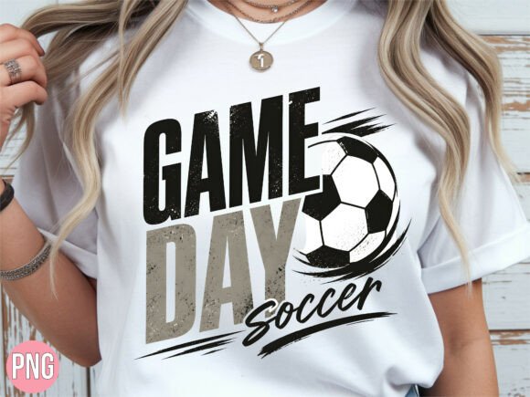 Game Day Soccer PNG Shirt T-shirt: Elevating Sports Apparel with High-Quality Digital Design