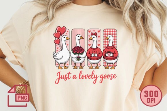 Just a Lovely Goose Valentine PNG: Design Features and Practical Applications