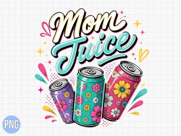 Mom Juice Retro Floral Soda Can PNG: A Guide to High-Quality Digital Design