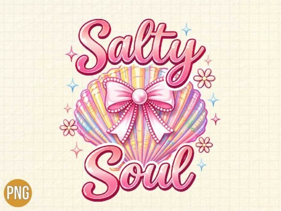 Salty Soul Ocean Beach Sublimation PNG
