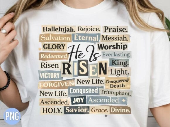 Strategic Branding with the He is Risen Christian Ransom PNG T-shirt Design