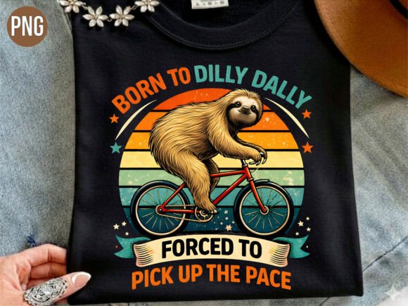 Unlocking Creativity with the Retro Sunset Born to Dilly Dally PNG