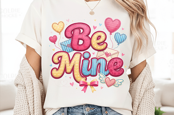 Valentine PNG Heart: Valentine’s Be Mine Design for Creative Projects