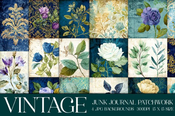 Vintage Quilt Style Backgrounds S22