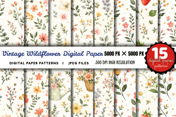 Vintage Wildflower Digital Paper Bundle: A Practical Guide to Choosing and Using High-Quality Seamless Patterns