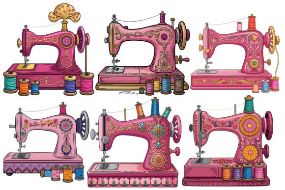 Why Pink Sewing Machine Retro Sublimation Is the Ultimate Design for Crafters